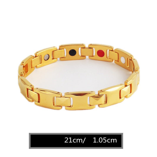Korean Stainless Steel Magnetic Health Care Bracelet