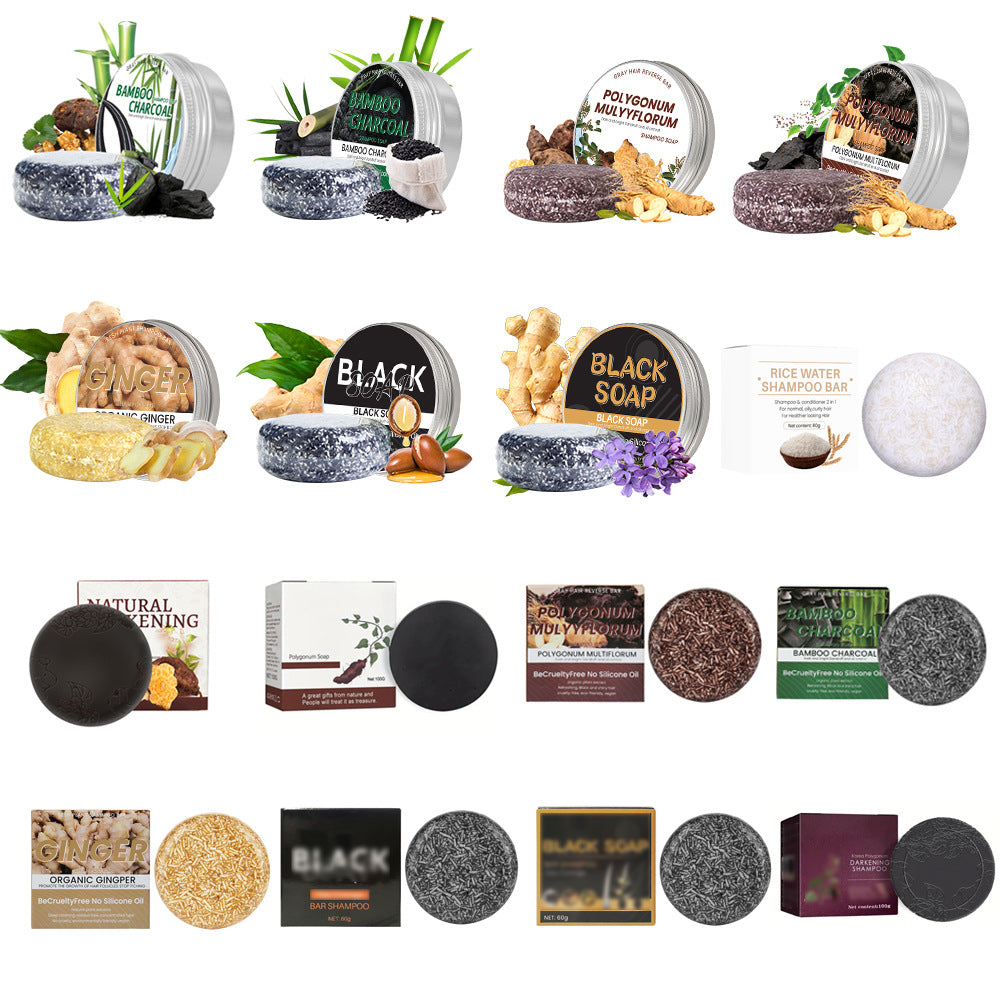 He Shou Wu Herbal Shampoo Soap for Smooth Hair