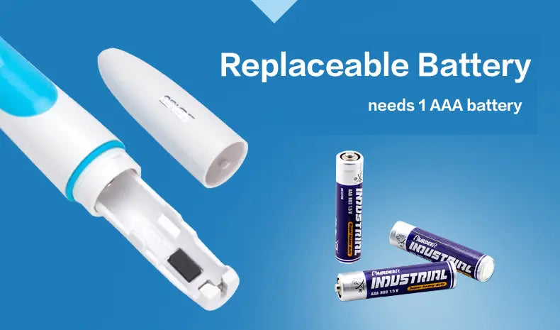 Electric Toothbrush with 2 Soft Brush Heads