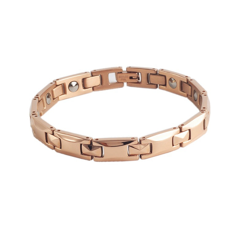 Korean Stainless Steel Magnetic Health Care Bracelet