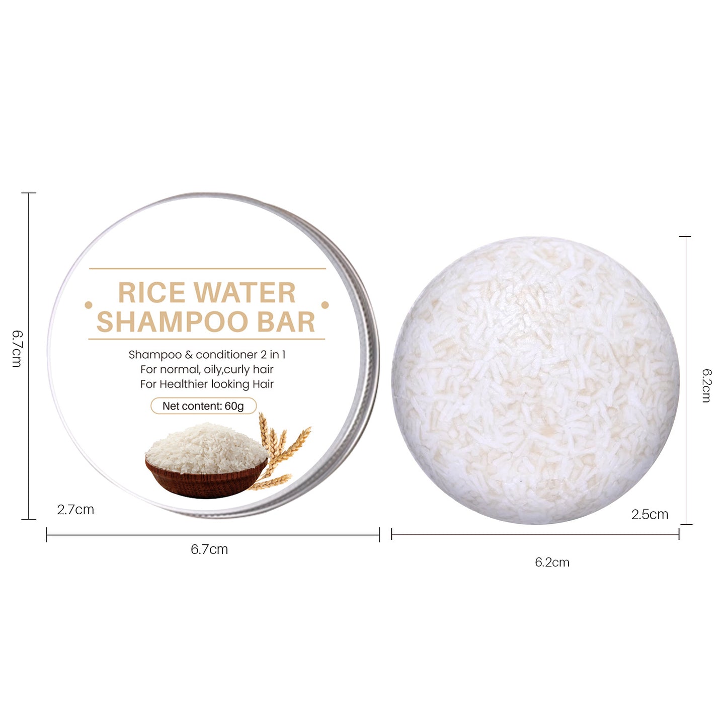 He Shou Wu Herbal Shampoo Soap for Smooth Hair